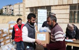 One of the Food Security Sector’s partners contributing to the Earthquake response in Aleppo_ © ADRA Syria